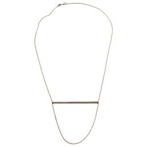 14K Rose Gold and Diamond Necklace